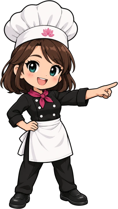 ノンさんのイラスト(指さし)