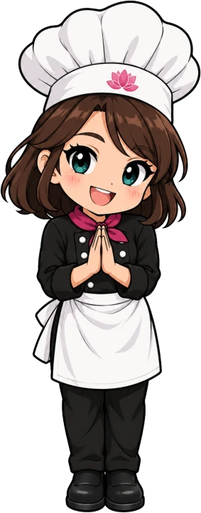 ノンさんのイラスト（ワイのあいさつ）