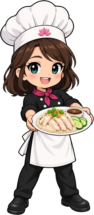 ノンさんのイラスト(カオマンガイ)