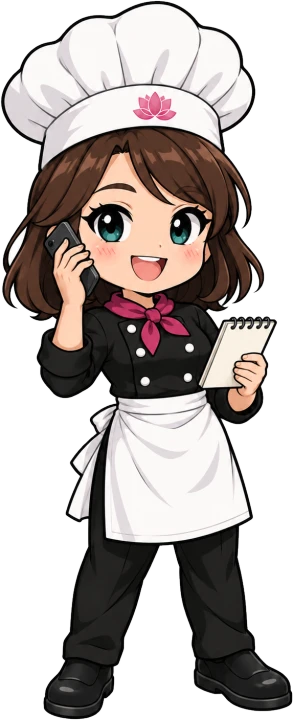 ノンさんのイラスト（予約の電話）