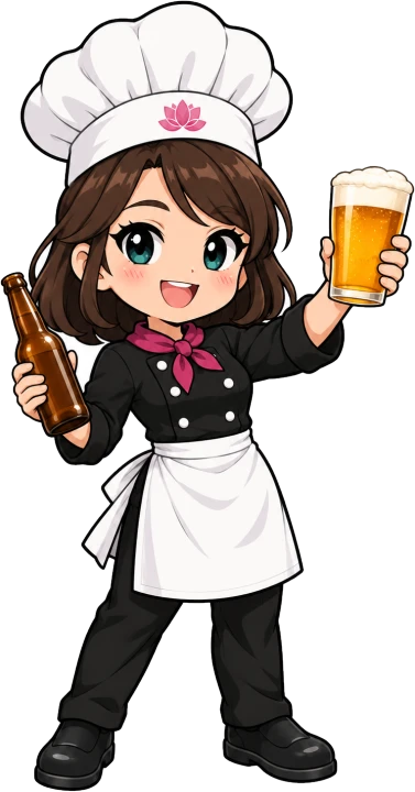 ノンさんのイラスト（かんぱい）
